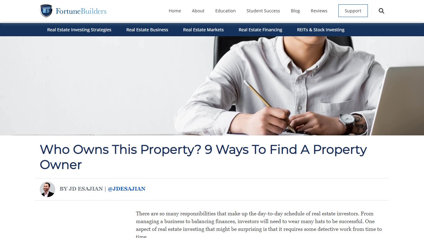 Who Owns This Property? 9 Techniques For Finding Owners - FortuneBuilders